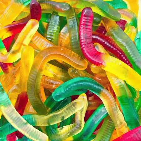 Vers multicolore lisse